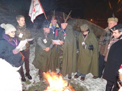 Patriotyczna Zbiórka pod zamkiem będzinskim