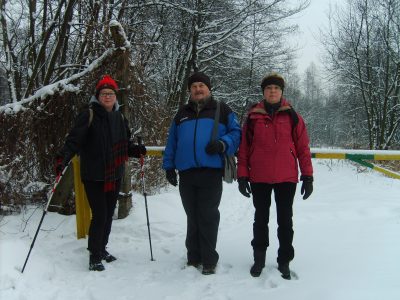 Przewodnik trasy Jan Jelonek z członkiniami grupy