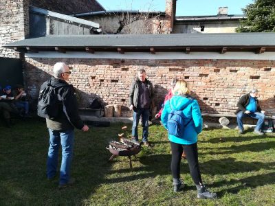 Już jesteśmy na mecie – Baza TMS w Sławkowie! Super – ognisko i kiełbaski czekają