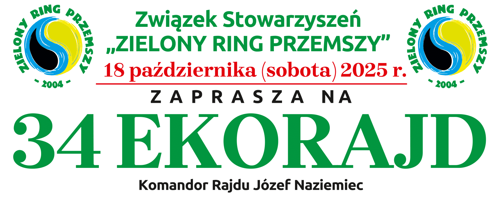 Plakat Ekorajd 2025 (tytuł)